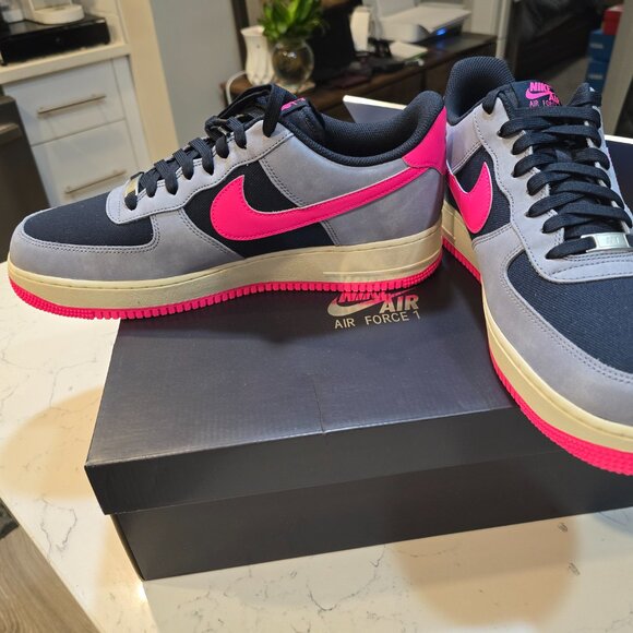 Nike Air Force 1 Low '07 LX Dark Obsidian Ashen Slate FB8876-401 Mens SZ 12 New - Picture 3 of 14